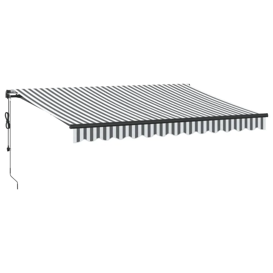 Auvent rétractable automatique avec LED anthracite et blanc - 2