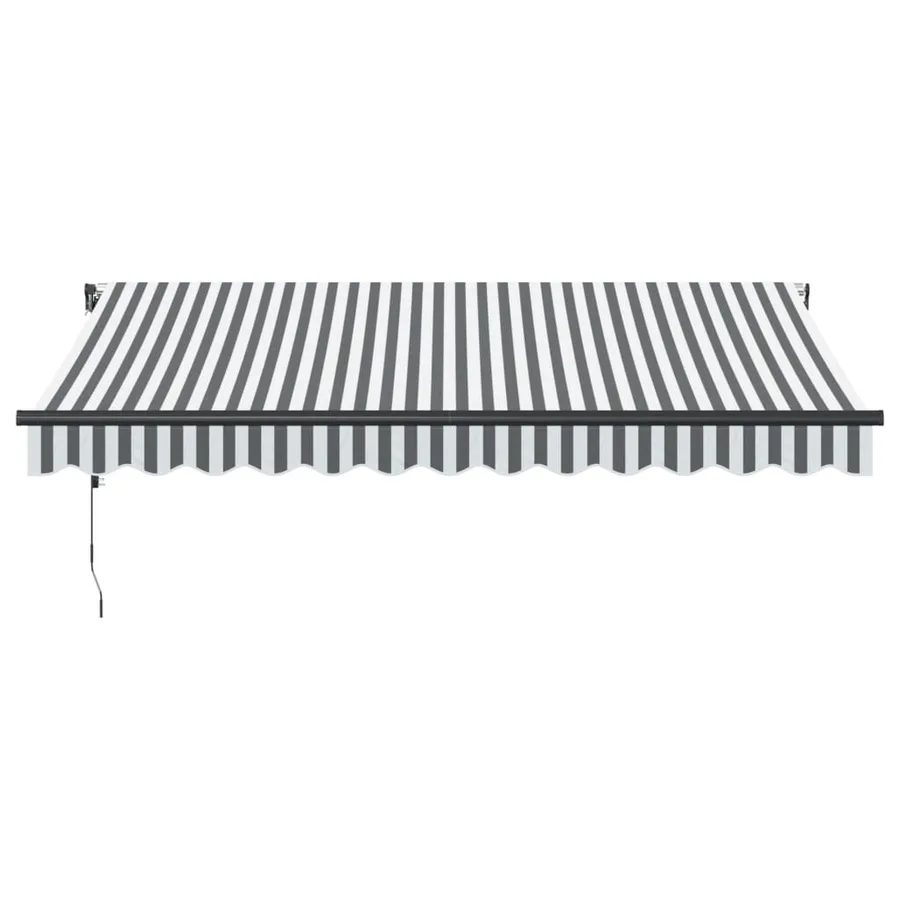 Auvent rétractable automatique avec LED anthracite et blanc - 4