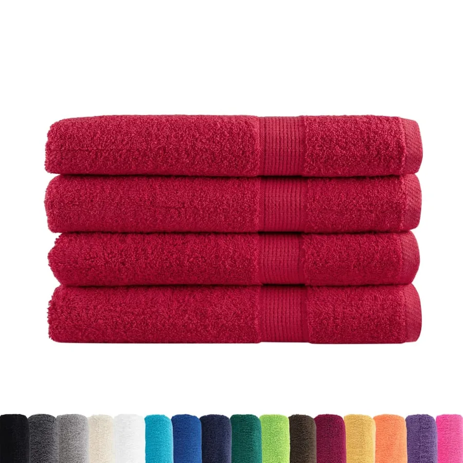 Serviettes de qualité supérieure SOLUND 4 pcs rouge 600 g/m² - 2