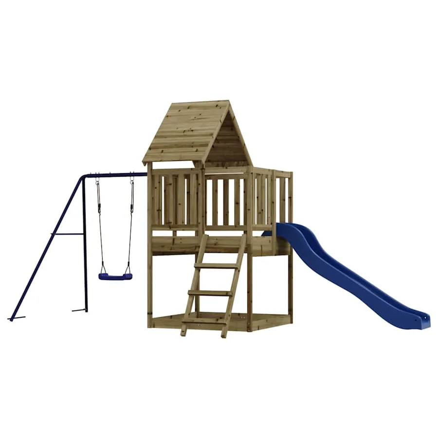 Aire de jeux d'extérieur bois de pin imprégné - 7