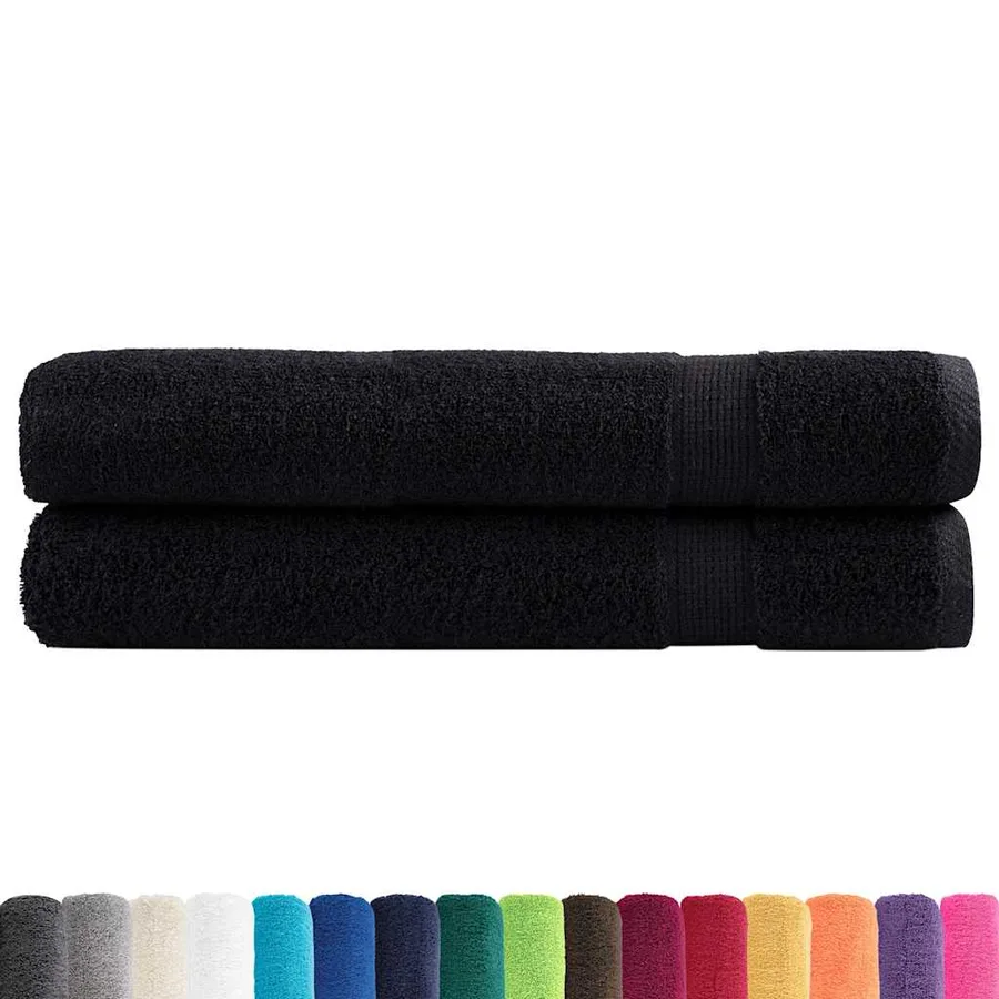 Serviettes de qualité supérieure SOLUND 2 pcs noir 600 g/m² - 2