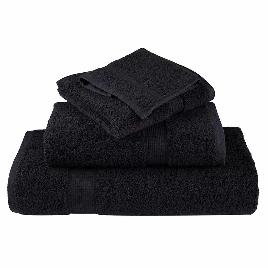 Serviettes de qualité supérieure SOLUND 2 pcs noir 600 g/m² - 4