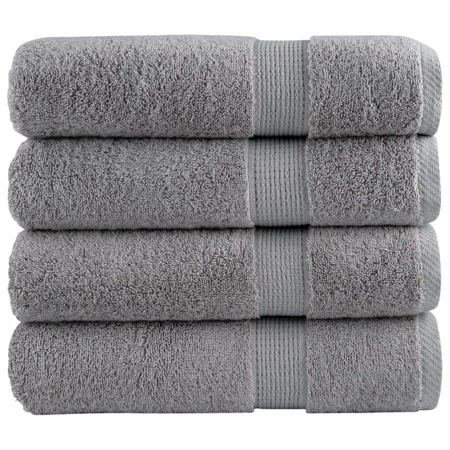 Serviettes de bain de qualité supérieure SOLUND 4 pcs gris