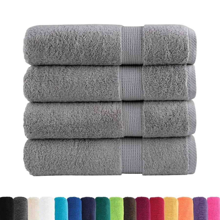 Serviettes de bain de qualité supérieure SOLUND 4 pcs gris - 2