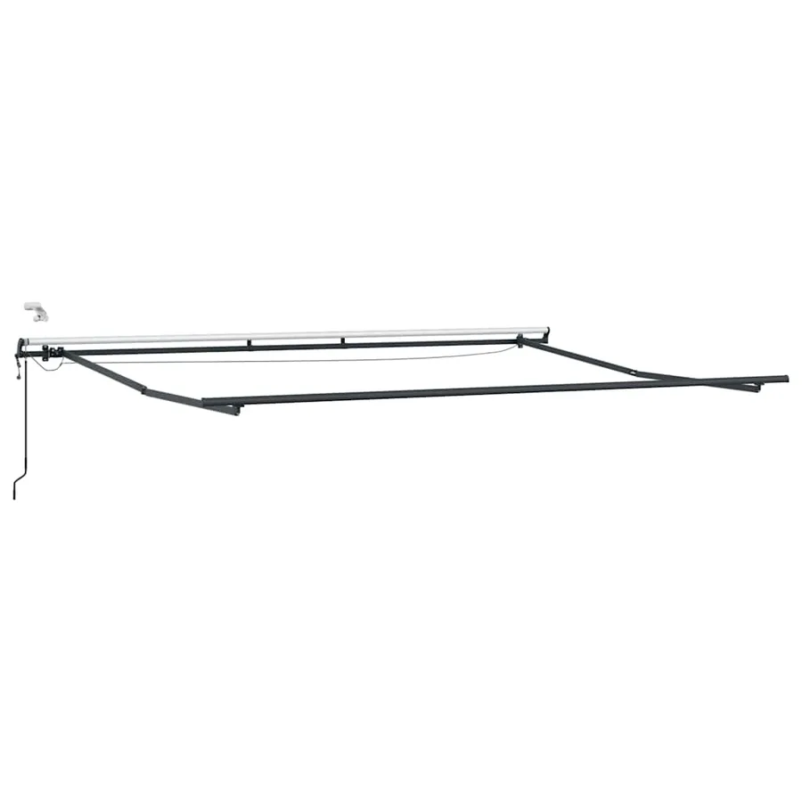 Auvent rétractable automatique avec LED anthracite et blanc - 7