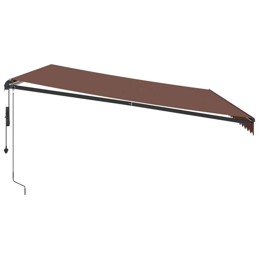 Auvent rétractable automatique marron 500x350 cm - 4