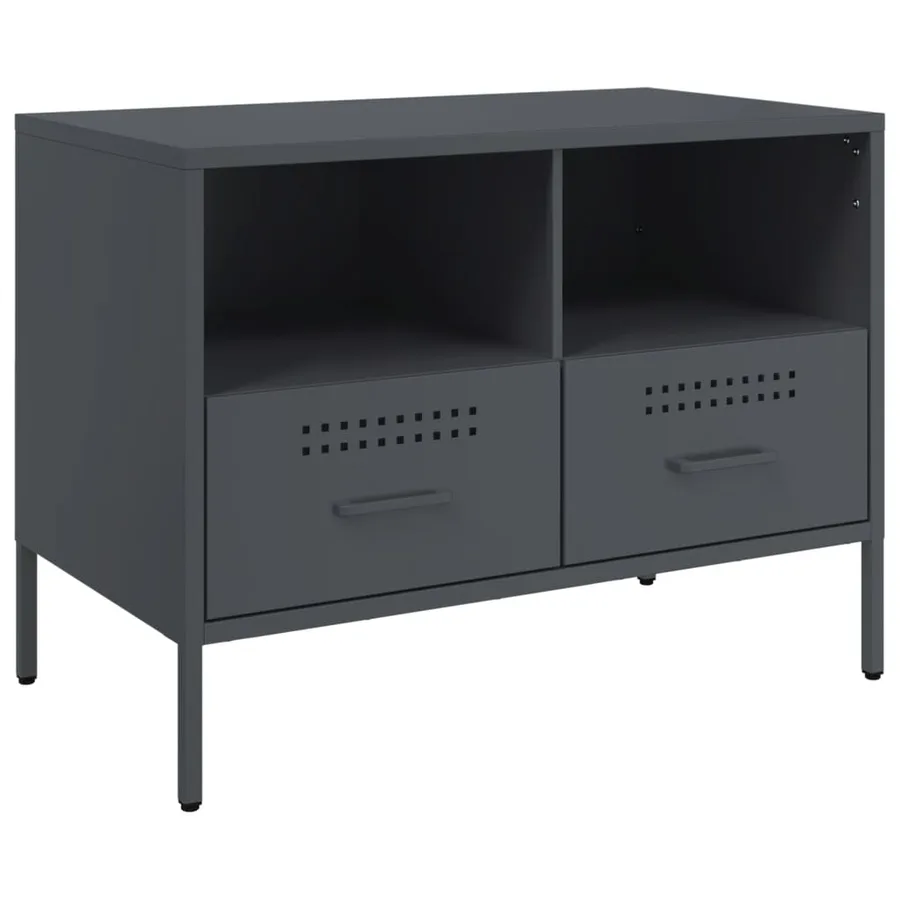 Meubles TV 2 pcs anthracite 68x39x50,5 cm acier - 6