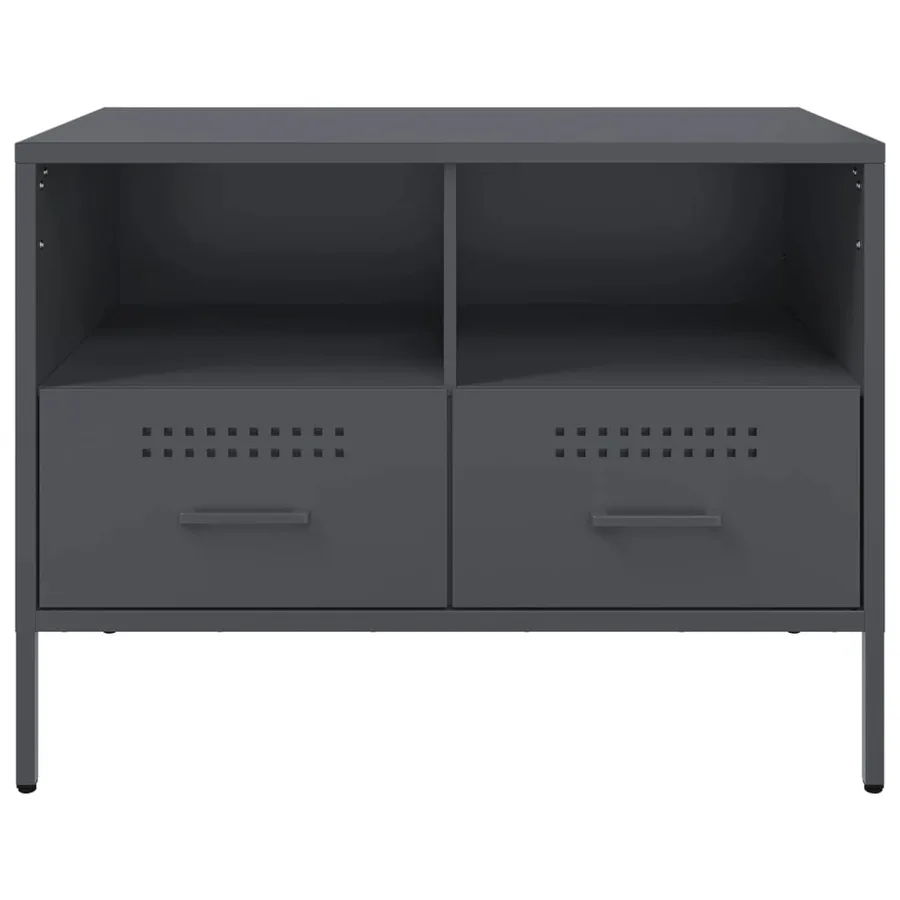 Meubles TV 2 pcs anthracite 68x39x50,5 cm acier - 7