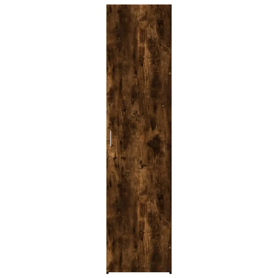 Buffet haut chêne fumé 45x42,5x185 cm bois d'ingénierie - 3
