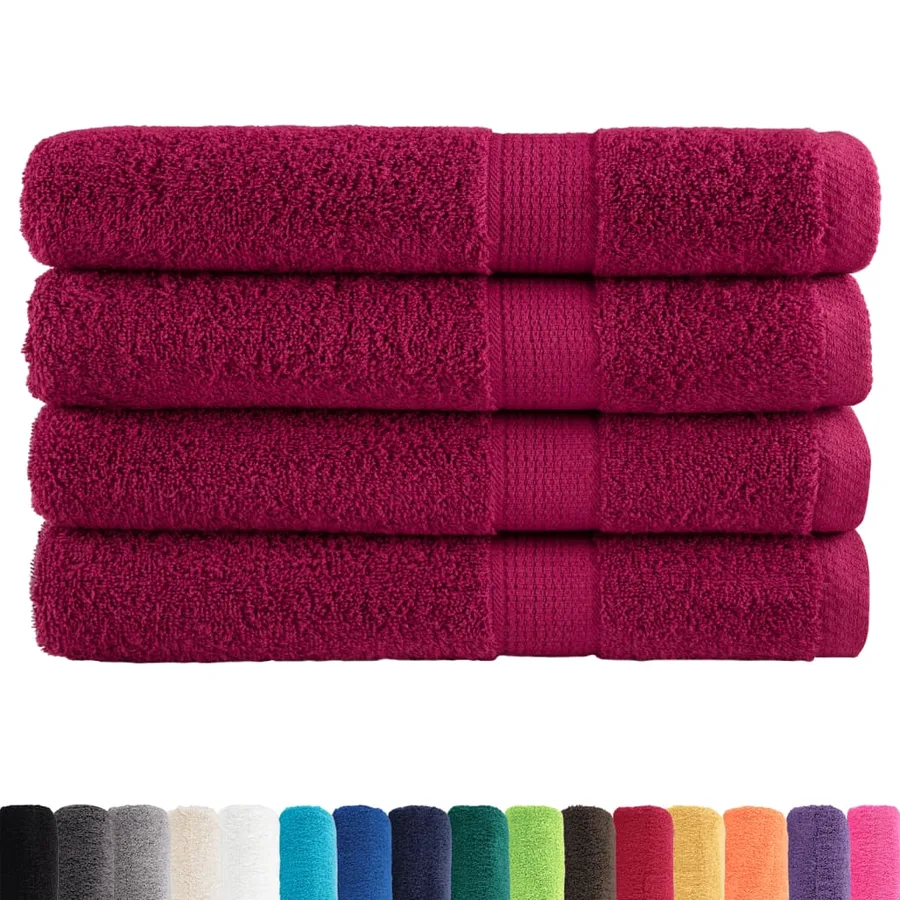 Serviettes de qualité supérieure SOLUND 4 pcs bordeaux 600 g/m² - 2