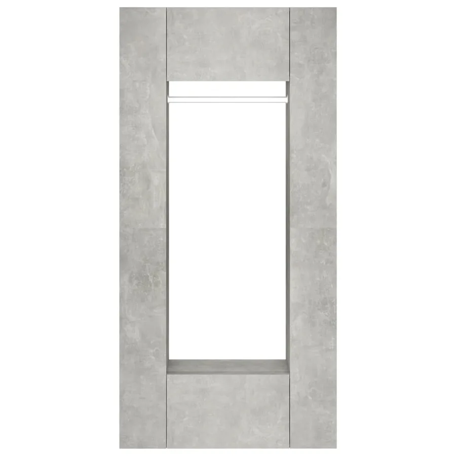 Armoires de couloir 2 pcs gris béton bois d'ingénierie - 6