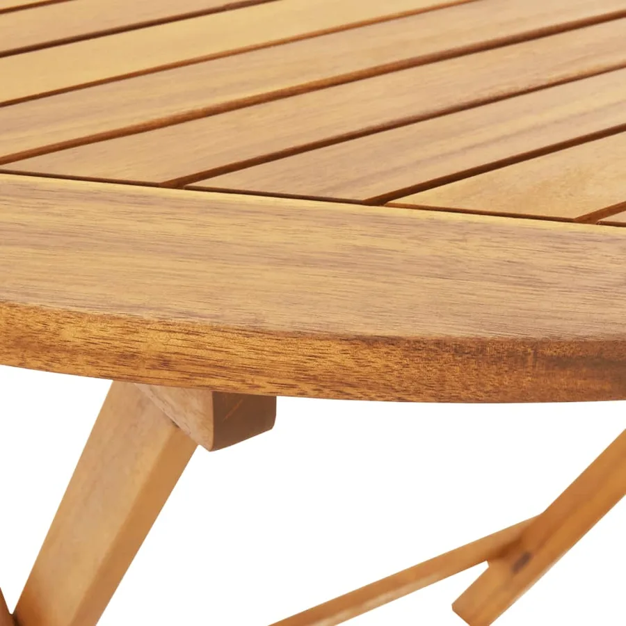 Ensemble à manger de jardin 5pcs beige polypropylène et bois - 11