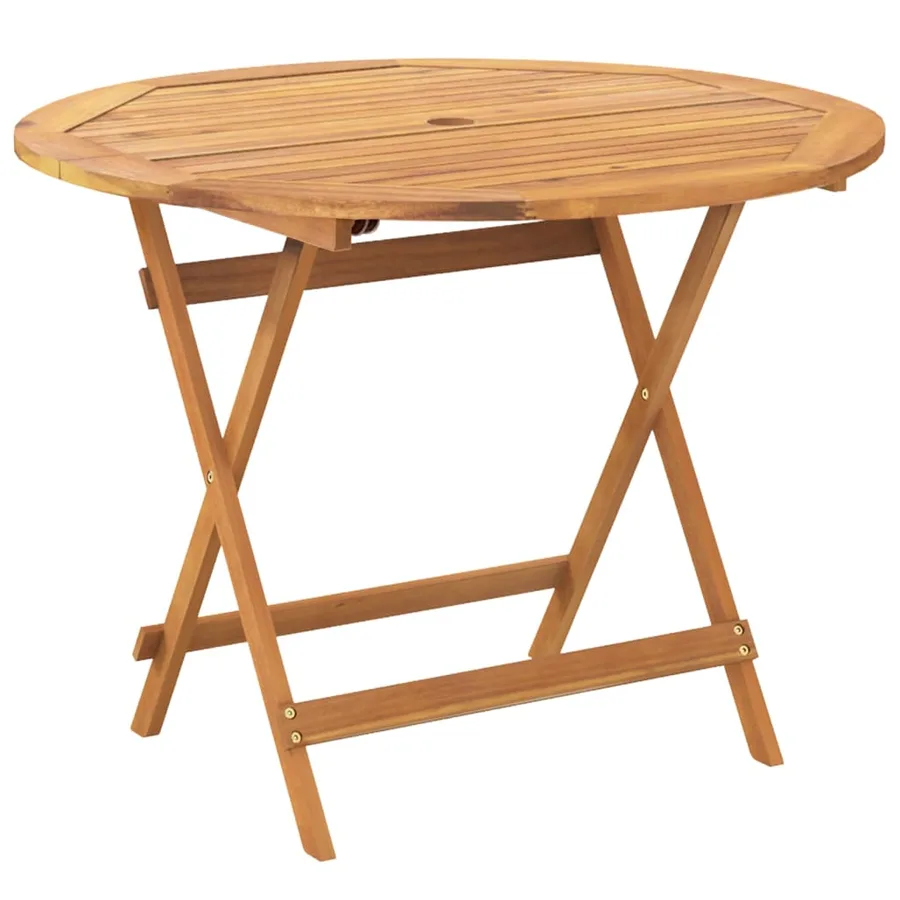 Ensemble à manger de jardin 5pcs beige polypropylène et bois - 6