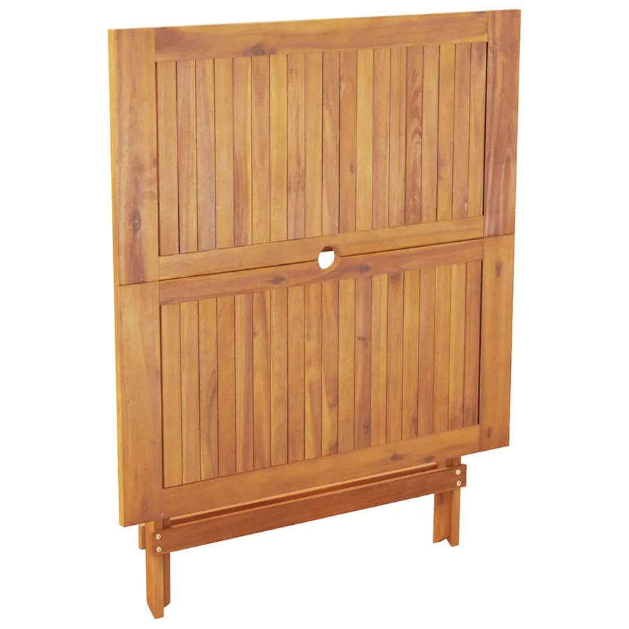 Ensemble à manger de jardin 5pcs beige polypropylène et bois - 8