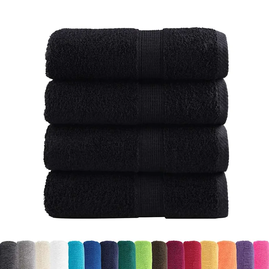 Serviettes d'invité de qualité supérieure SOLUND 4 pcs noir - 2