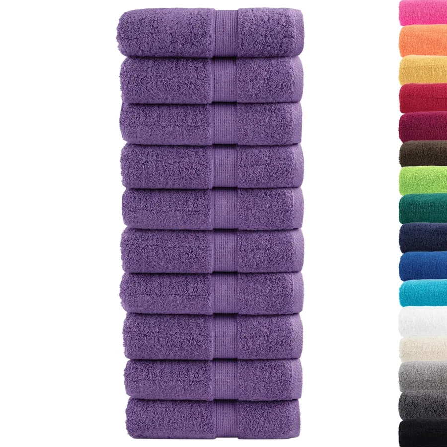 Serviettes d'invité de qualité supérieure SOLUND 10 pcs violet - 2