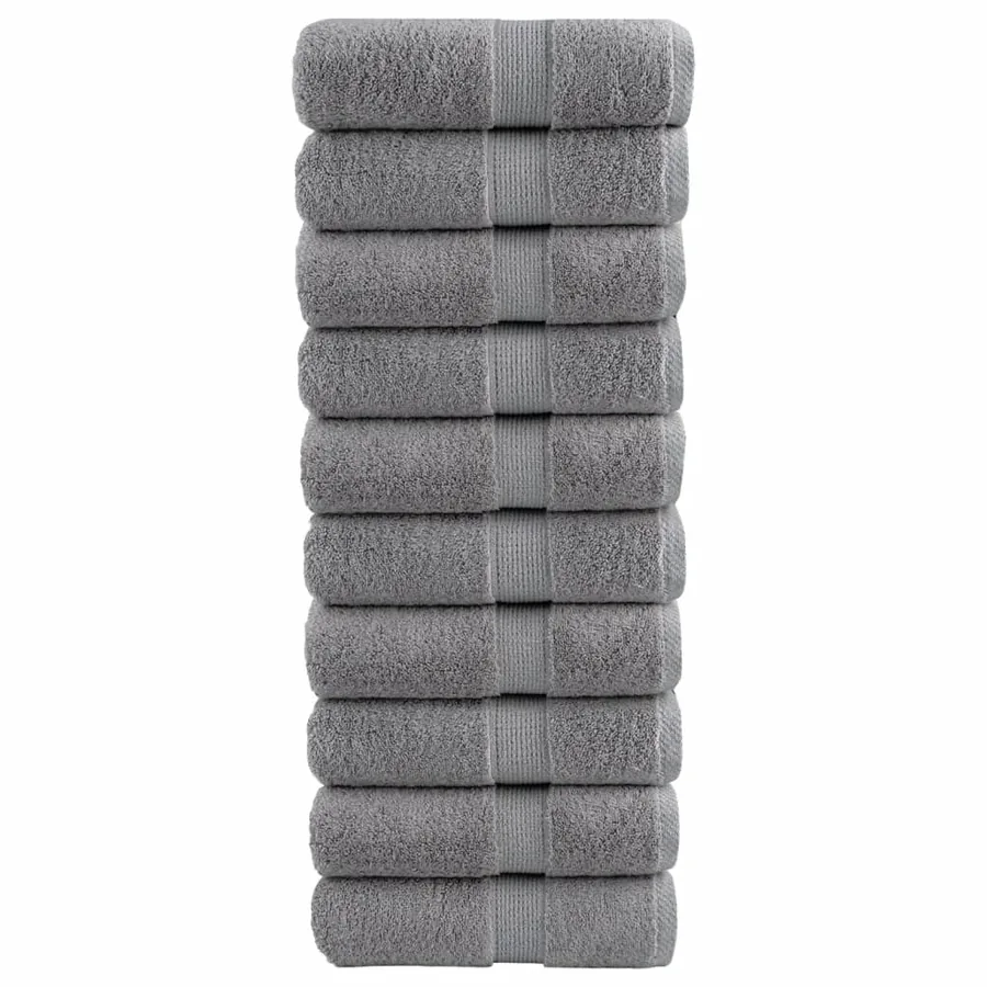 Serviettes d'invité de qualité supérieure SOLUND 10 pcs gris