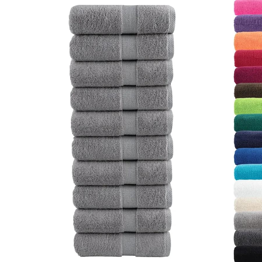 Serviettes d'invité de qualité supérieure SOLUND 10 pcs gris - 2