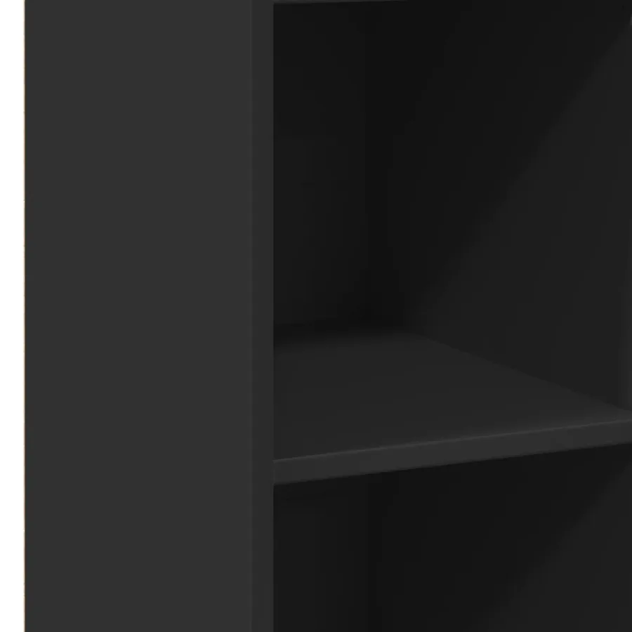 Buffet noir 30x41x124 cm bois d'ingénierie - 7