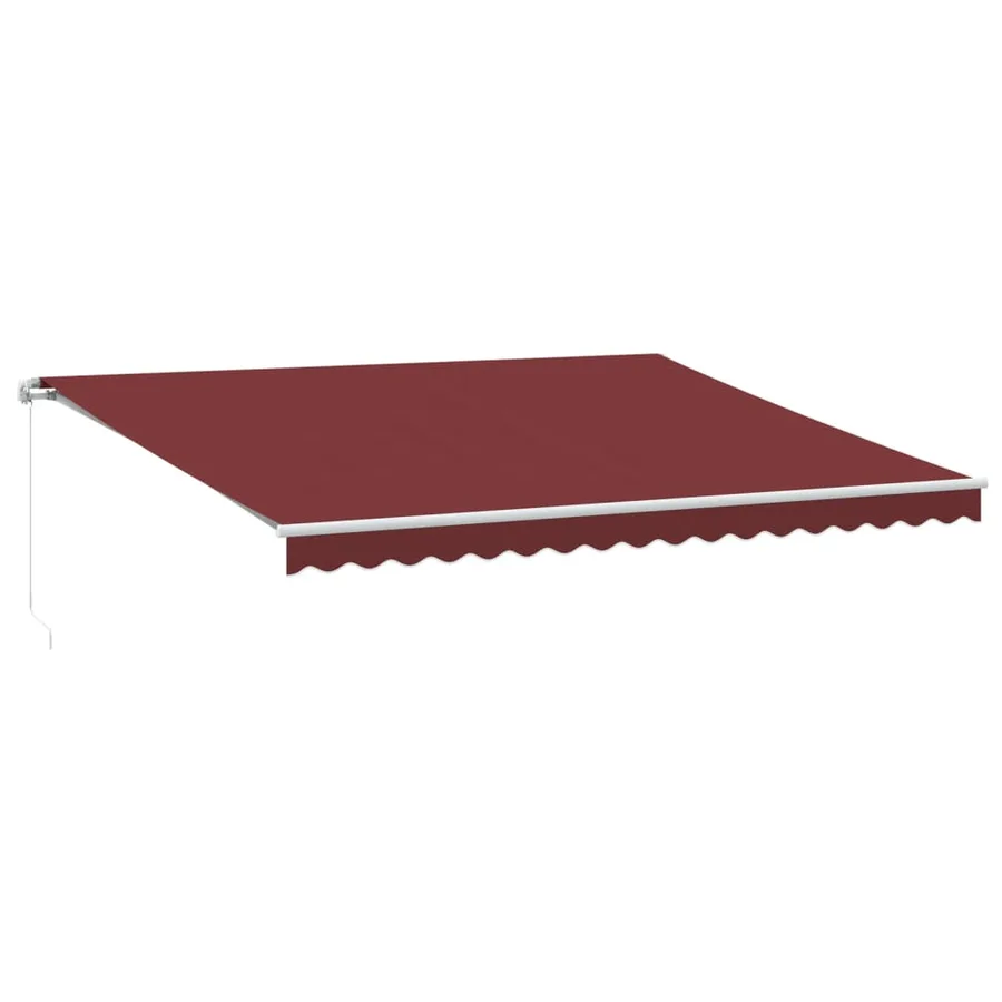 Auvent manuel rétractable bordeaux 450x350 cm - 2