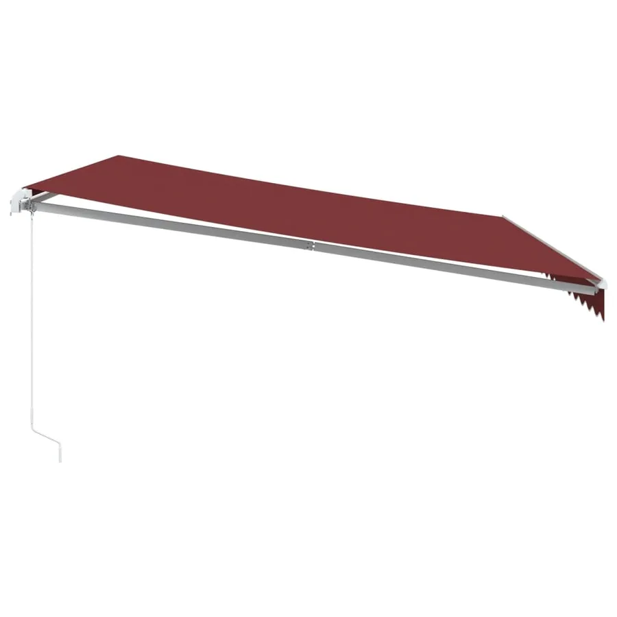 Auvent manuel rétractable bordeaux 450x350 cm - 4