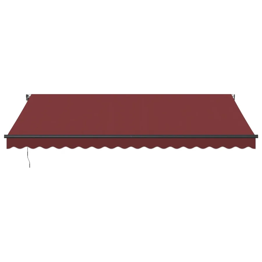Auvent rétractable automatique avec LED bordeaux 450x350 cm - 4