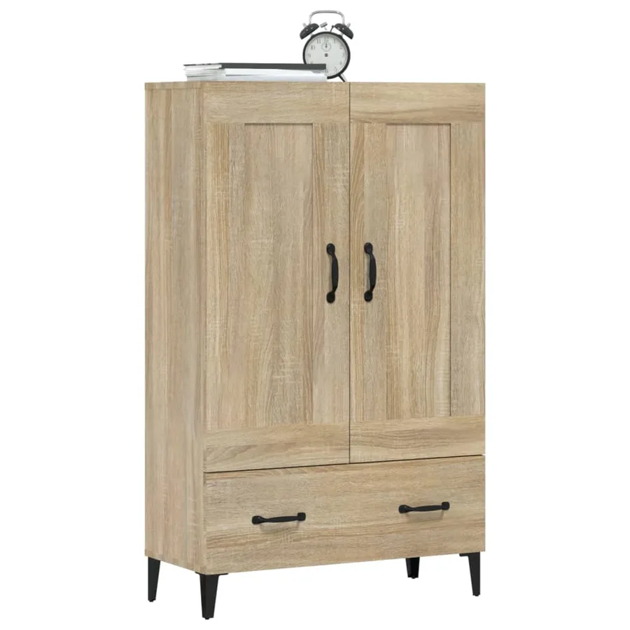 Buffet haut Chêne sonoma 70x31x115 cm Bois d'ingénierie - 5