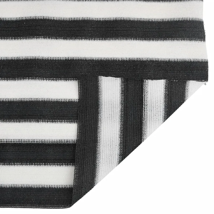 Filet brise-vue anthracite et blanc 1,8x10 m PEHD 150 g/m² - 4