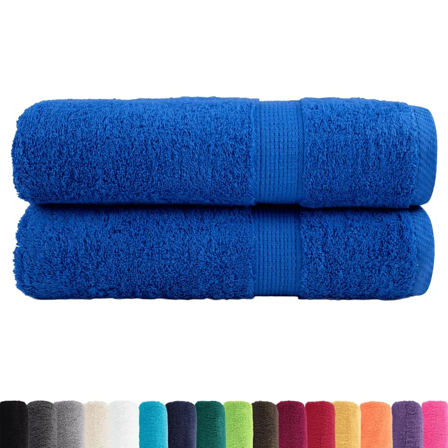 Serviettes de bain de qualité supérieure SOLUND 2 pcs bleu - 2