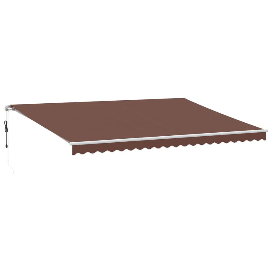 Auvent rétractable automatique marron 500x350 cm - 2