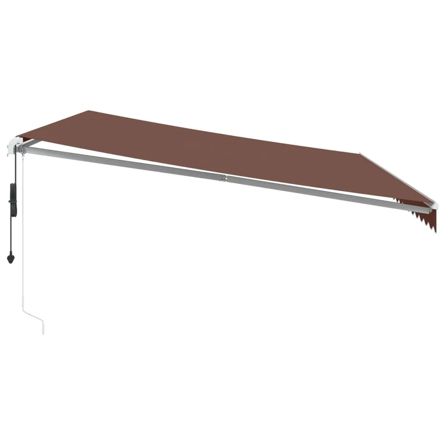 Auvent rétractable automatique marron 500x350 cm - 4