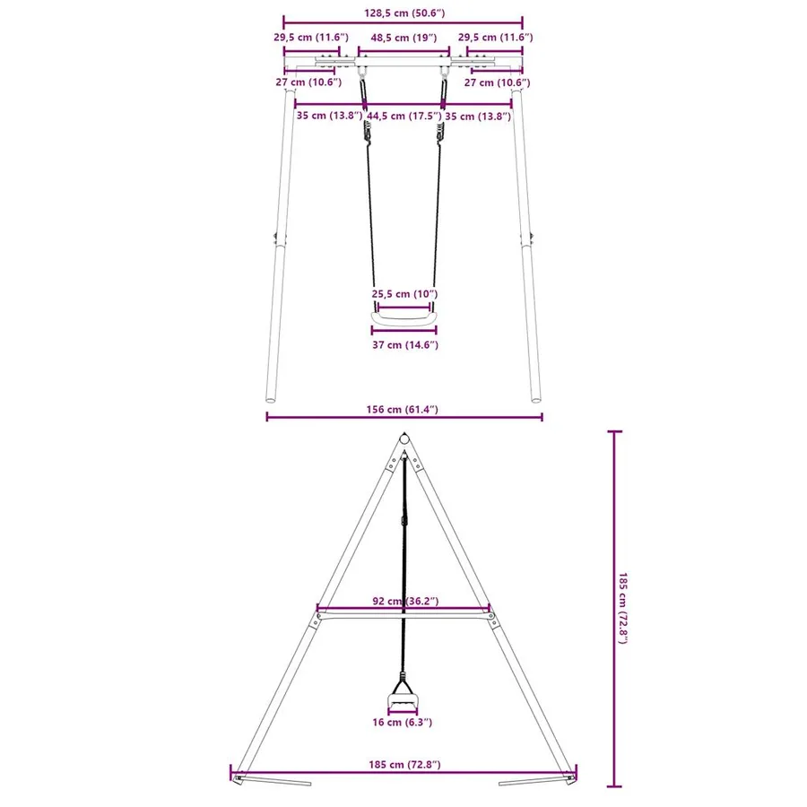 Ensemble de balançoire d'extérieur avec balançoire - 10