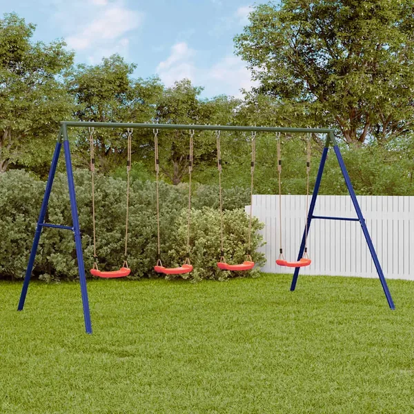 Jeu de balançoire d'extérieur avec 4 balançoires