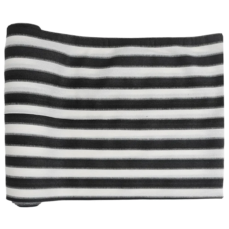 Filet brise-vue anthracite et blanc 1x10 m PEHD 195 g/m² - 2