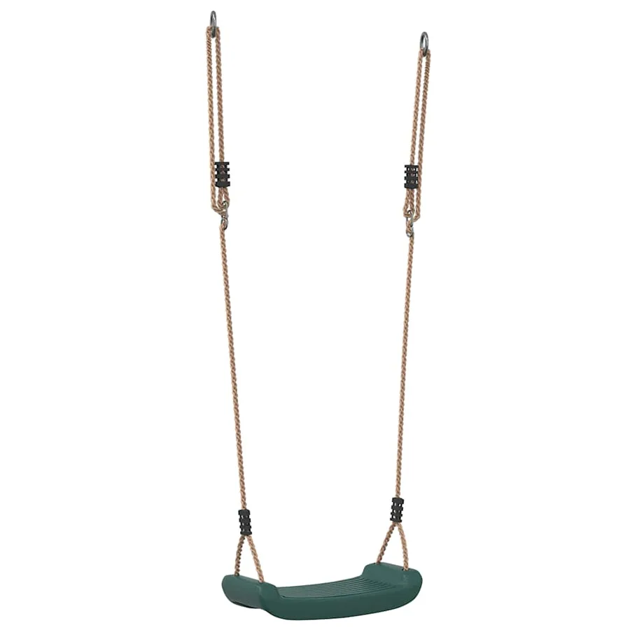Balançoire d'extérieur d'enfants simple et corde réglable vert - 2