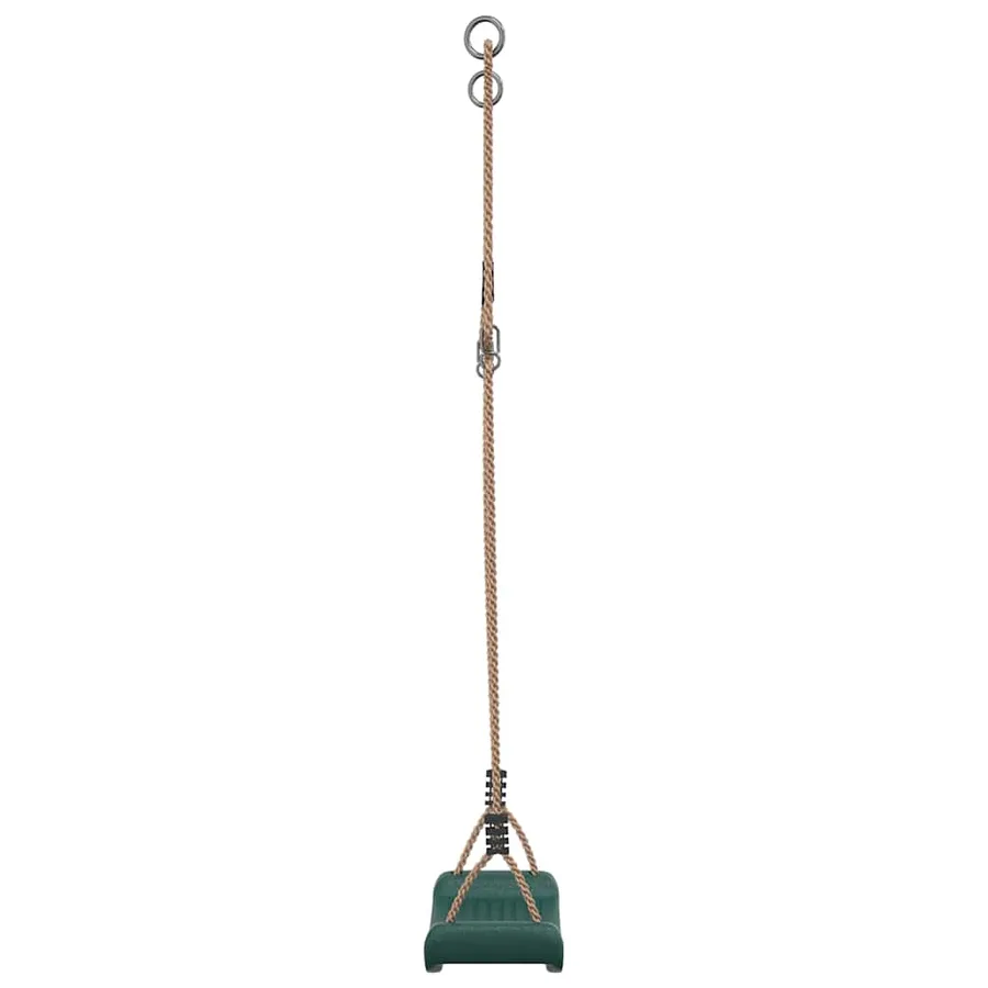 Balançoire d'extérieur d'enfants simple et corde réglable vert - 5