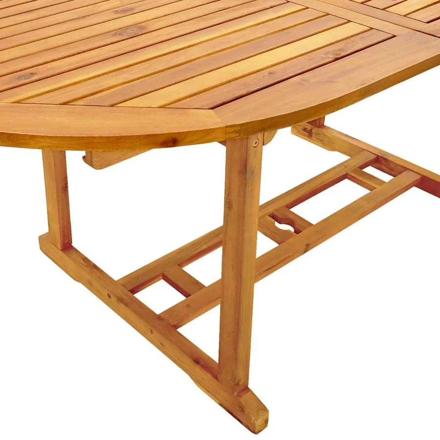 Ensemble à Manger de jardin 7pcs bois d'acacia solide textilène - 11