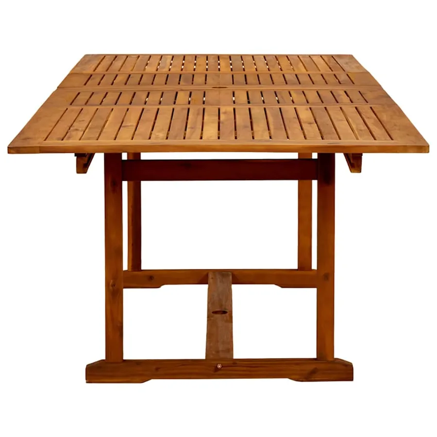 Ensemble à manger de jardin 9pcs bois d'acacia solide textilène - 5