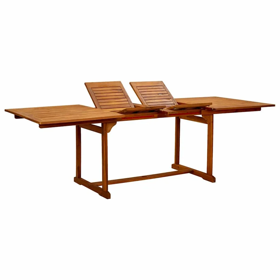 Ensemble à manger de jardin 9pcs bois d'acacia solide textilène - 6