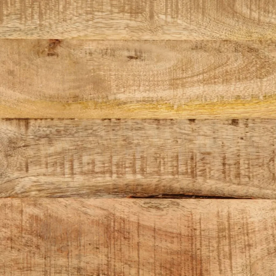 Table de chevet 40x30x52,5 cm bois de manguier massif brut - 10