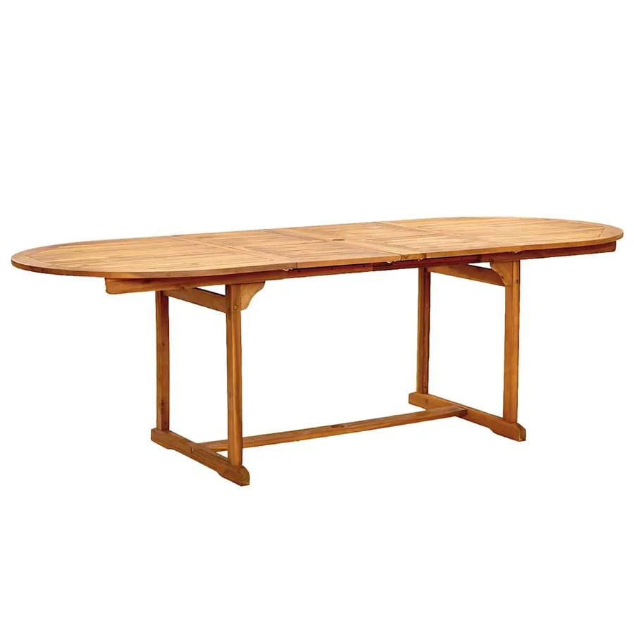 Ensemble à Manger de jardin 7pcs bois d'acacia solide textilène - 3