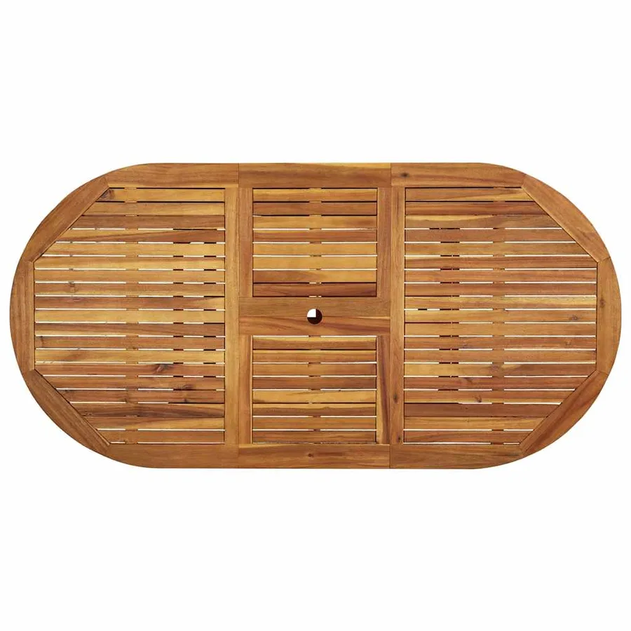 Ensemble à Manger de jardin 7pcs bois d'acacia solide textilène - 5