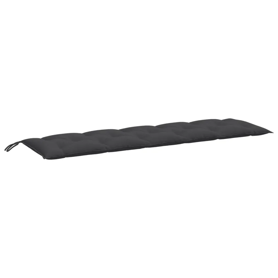 Coussin de banc de jardin anthracite mélangé 180x50x7 cm tissu - 2