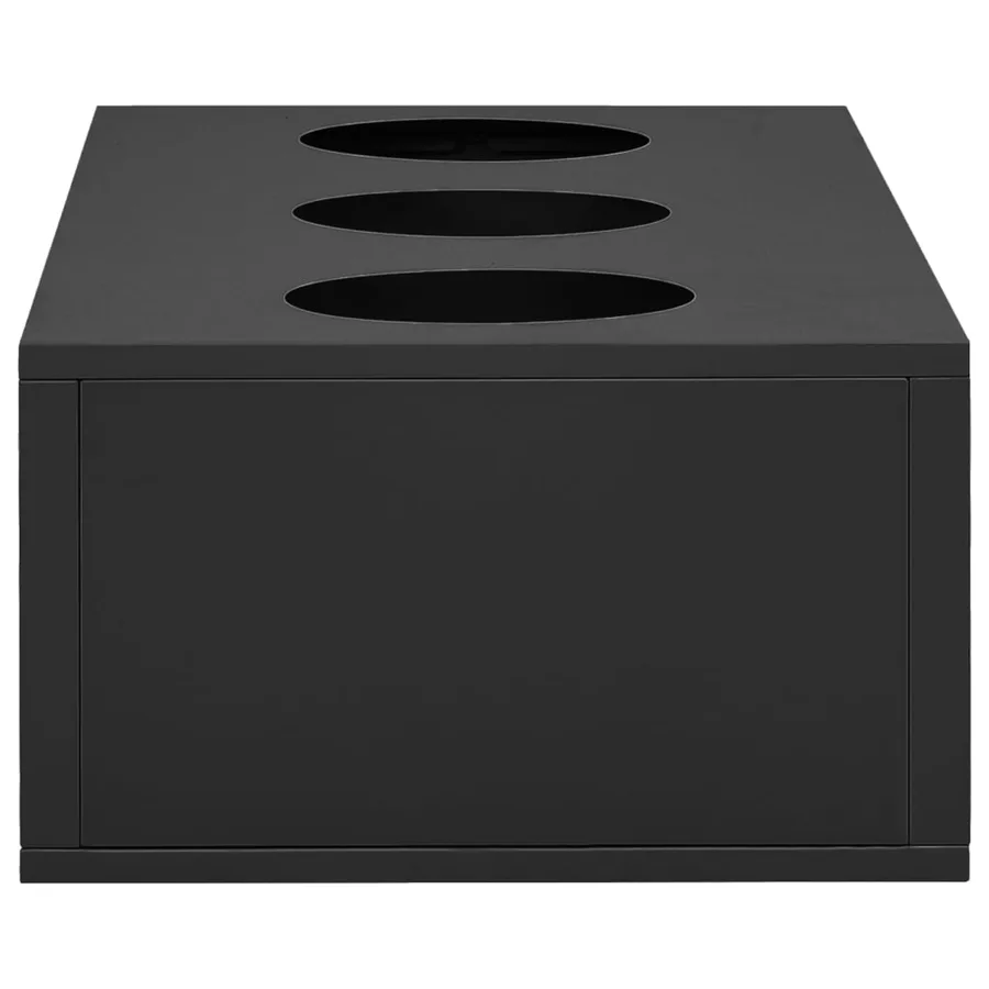 Armoire de bureau et jardinière Anthracite 90x40x128 cm Acier - 3