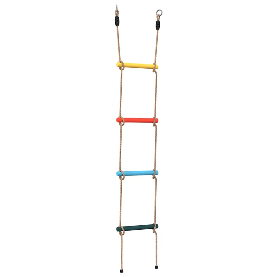Échelle de corde pour enfants avec 4 échelons multicolore - 2