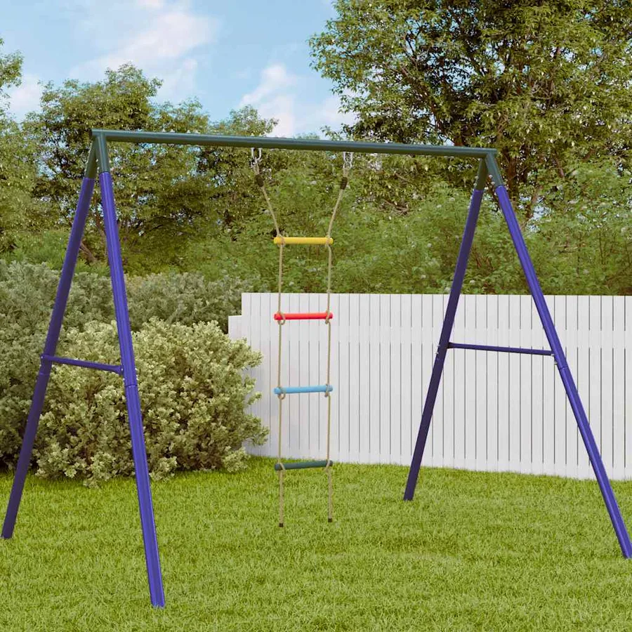 Échelle de corde pour enfants avec 4 échelons multicolore - 3