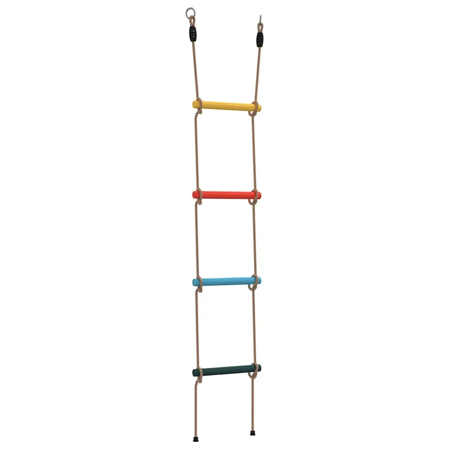 Échelle de corde pour enfants avec 4 échelons multicolore - 6