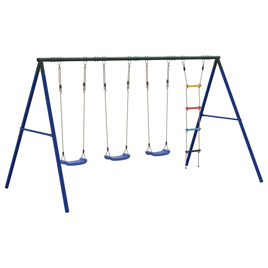 Ensemble de balançoire d'extérieur avec balançoires et échelle - 5