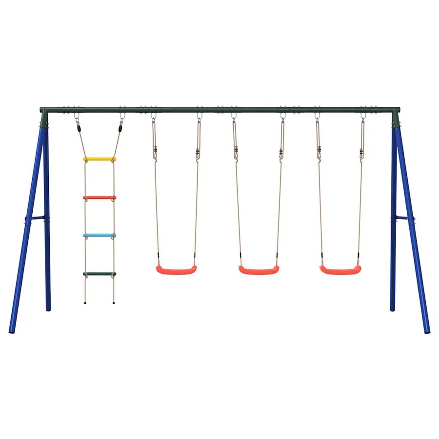 Ensemble de balançoire d'extérieur avec balançoires et échelle - 3
