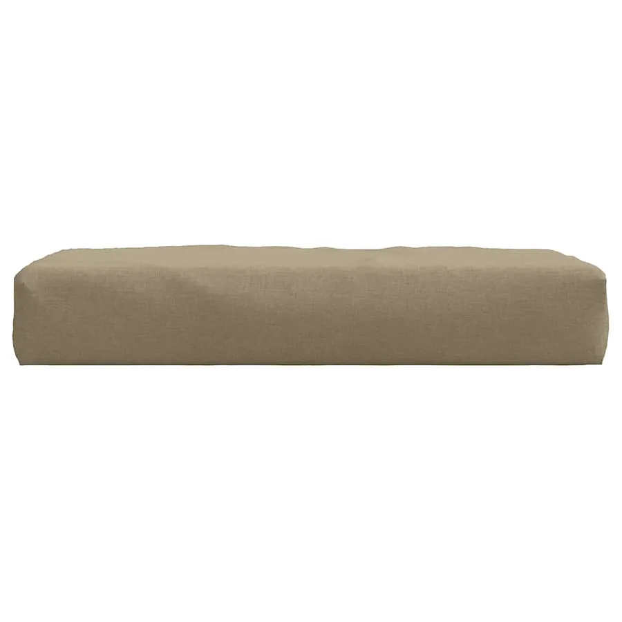 Coussin de palette taupe mélangé 60x60x9,5 cm tissu - 4
